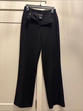 Multiples Black Straight-Leg Dress Trousers